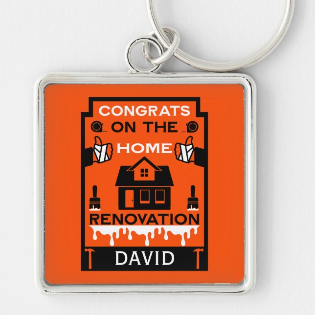 Home Improvement Congratulation Key Ring (Front)