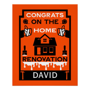 Home Improvement Congratulation Poster