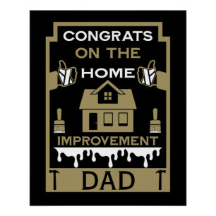 Home Improvement Congratulation Poster