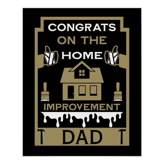 Home Improvement Congratulation Poster (Front)