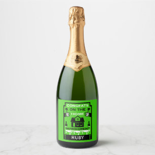 Home Improvement Congratulation Sparkling Wine Label
