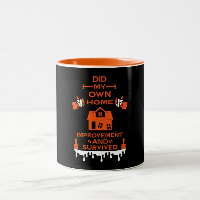 Home Improvement Congratulation Two-Tone Coffee Mug (Center)