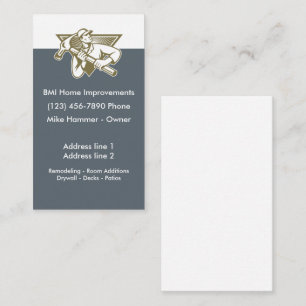 Home Improvement Construction Business Card