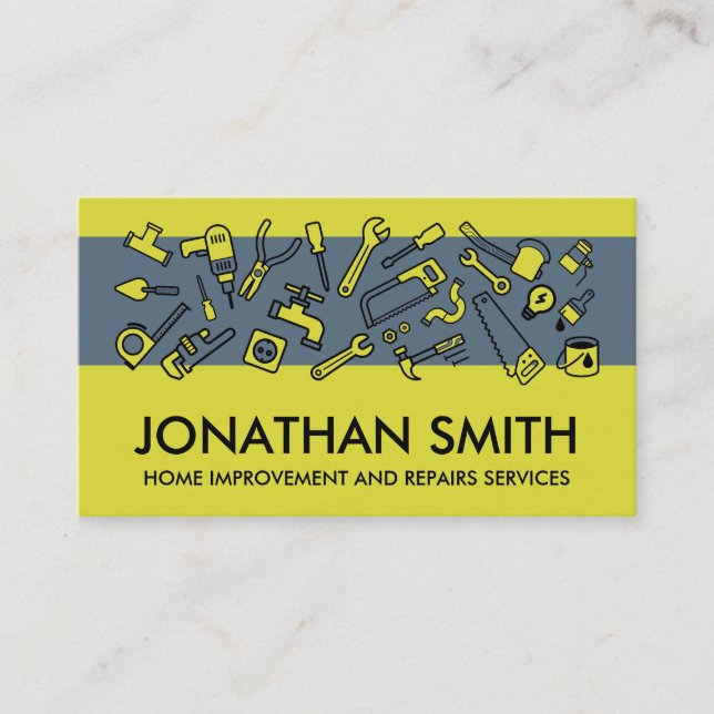 Home improvement Handyman services Business Card (Front)