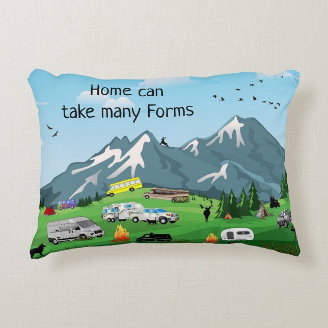 Home in Many Forms Decorative Cushion (Front)