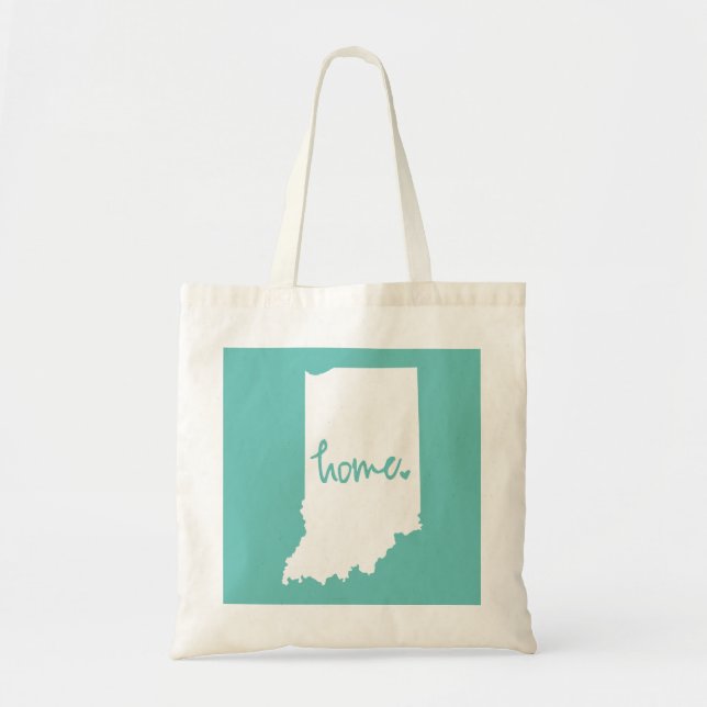 Home Indiana Custom Colour Tote Bag (Front)