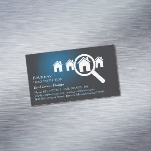 Home Inspection Magnetic Business Card