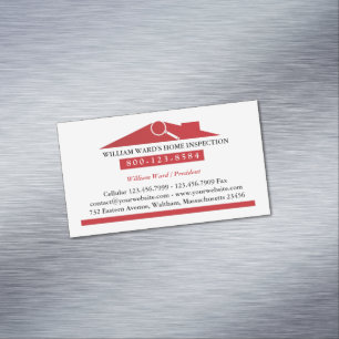 Home Inspection Magnetic Business Card
