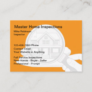 Home Inspection Services Modern Business Cards