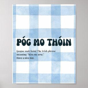 Home inspired irish Póg mo thóin Poster