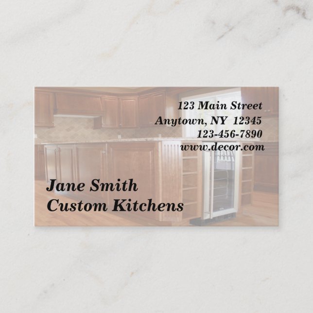 Home Interior Business Card (Front)