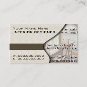 Home Interior Designer Business Cards