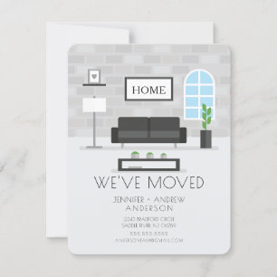 Home Interior   Modern Moving Announcement