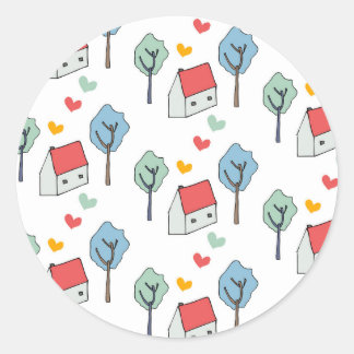 Home is... classic round sticker