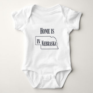 Home is in Nebraska Baby Bodysuit