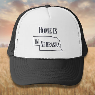 Home is in Nebraska Trucker Hat