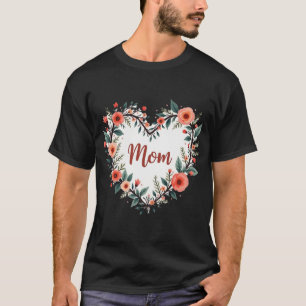 Home Is Mom Cute Modern House T-Shirt