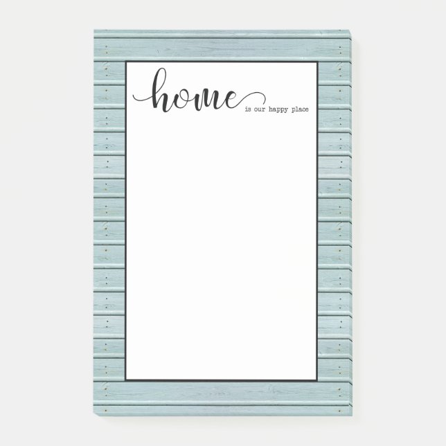 home is my happy place post-it notes (Front)