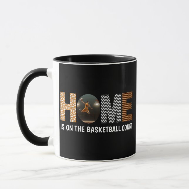 Home Is On The Basketball Court Mug (Left)