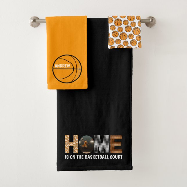 Home Is On The Basketball Court Towel Set (Insitu)