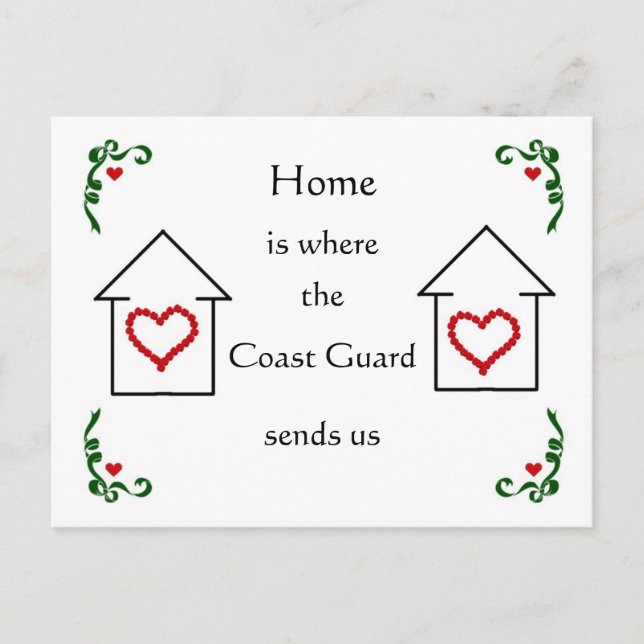 Home is where announcement postcard (Front)