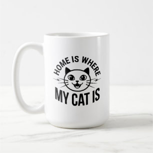 Home Is Where Custom Typography Personalised Minim Coffee Mug