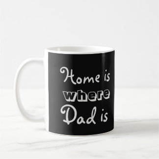 Home is where Dad is Quote Coffee Mug