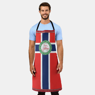 Home is Where Lefse is Made! Norwegian Flag Apron