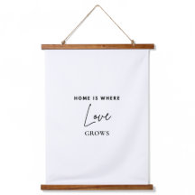 Home Is Where Love Grows Wood Wall Tapestry | Mini