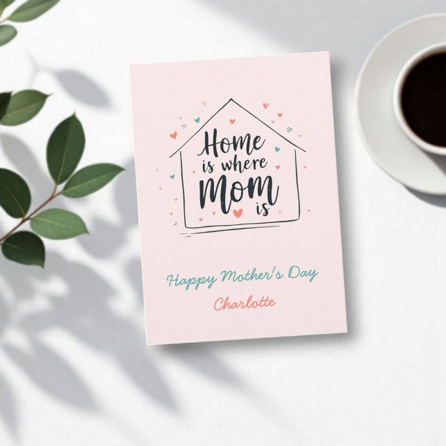 Home Is Where Mum Is | Cute Happy Mother's Day Card (Creator Uploaded)