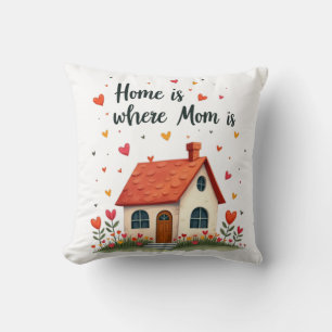 Home Is Where Mum Is– Sweet Heartfelt Mother’s Day Cushion