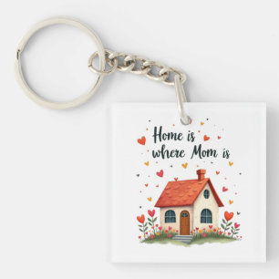 Home Is Where Mum Is– Sweet Heartfelt Mother’s Day Key Ring