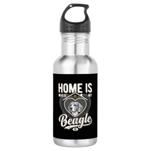 Home Is Where My Beagle Is_1 532 Ml Water Bottle