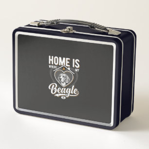 Home Is Where My Beagle Is_1 Metal Lunch Box