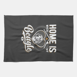 Home Is Where My Beagle Is_1 Tea Towel
