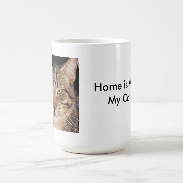 Home Is Where My Cat Is Coffee Mug (Center)