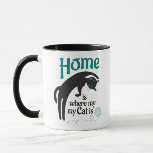 Home is where my cat is mug