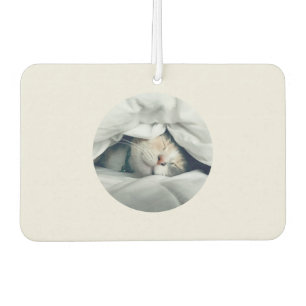 Home is where my cat naps custom pet photo car air freshener