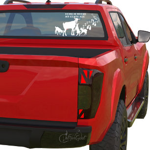 Home is Where MY Goats Are Window Cling
