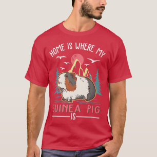 Home is where my Guinea Pig is Guinea Pig Premium  T-Shirt