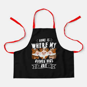 Home Is Where My Guinea Pigs Are Cavy Roddent Apron