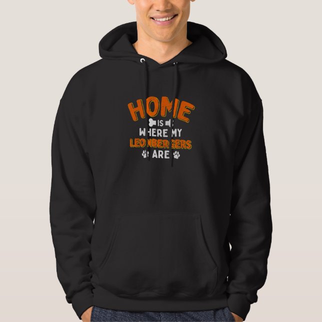 Home Is Where My Leonbergers Are Dog Dad Lion Dog  Hoodie (Front)
