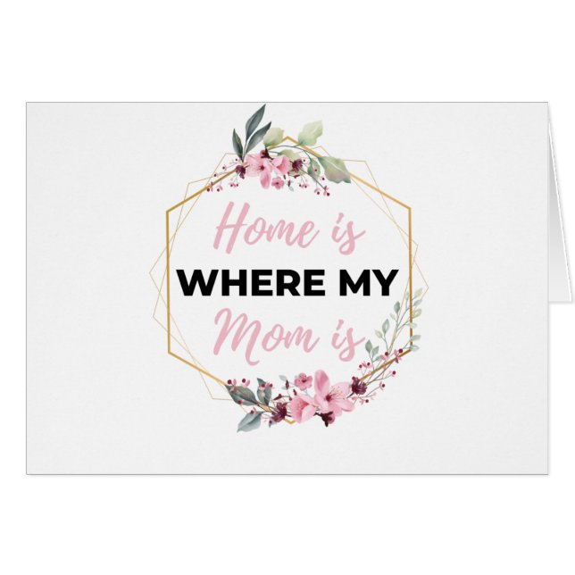 Home Is Where My Mum Is black (Front Horizontal)