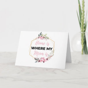 Home Is Where My Mum Is black Card