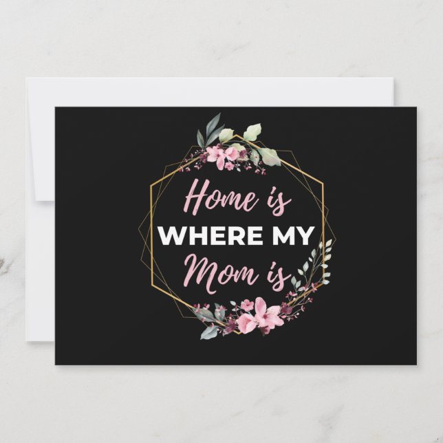 Home Is Where My Mum Is Holiday Card (Front)