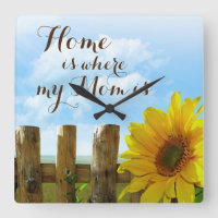 Home is Where My Mum Is with Sunflowers