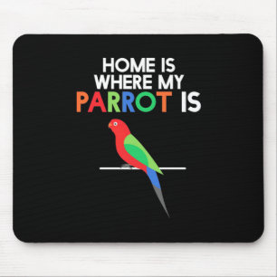 Home Is Where My Parrot Is Mouse Mat