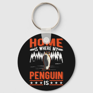 Home is where my Penguin is Penguin 28 Key Ring