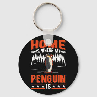 Home is where my Penguin is Penguin 28 Key Ring