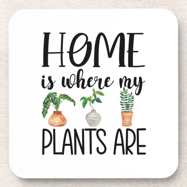 Home is Where my Plants are Coaster Set (Front)